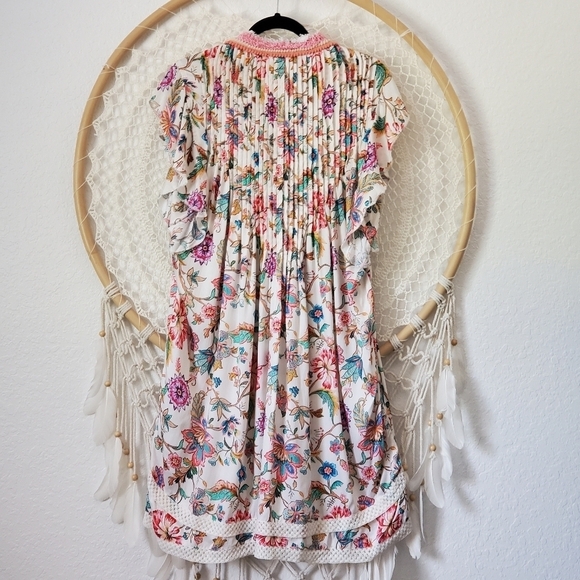 Tolani Elma Dress Floral Fringe Crochet - Picture 11 of 11